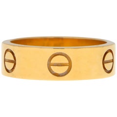 Vintage Cartier Love Ring in 18k Yellow Gold, with Certificate