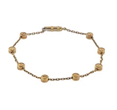Vintage Cartier Love Station Gold Bracelet