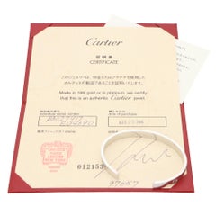 Vintage Cartier Love U Bangle in White Gold