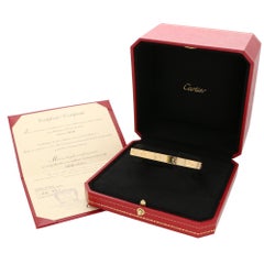 Vintage Cartier LOVE U Bangle Set in 18k Yellow Gold, with Box and Certificate