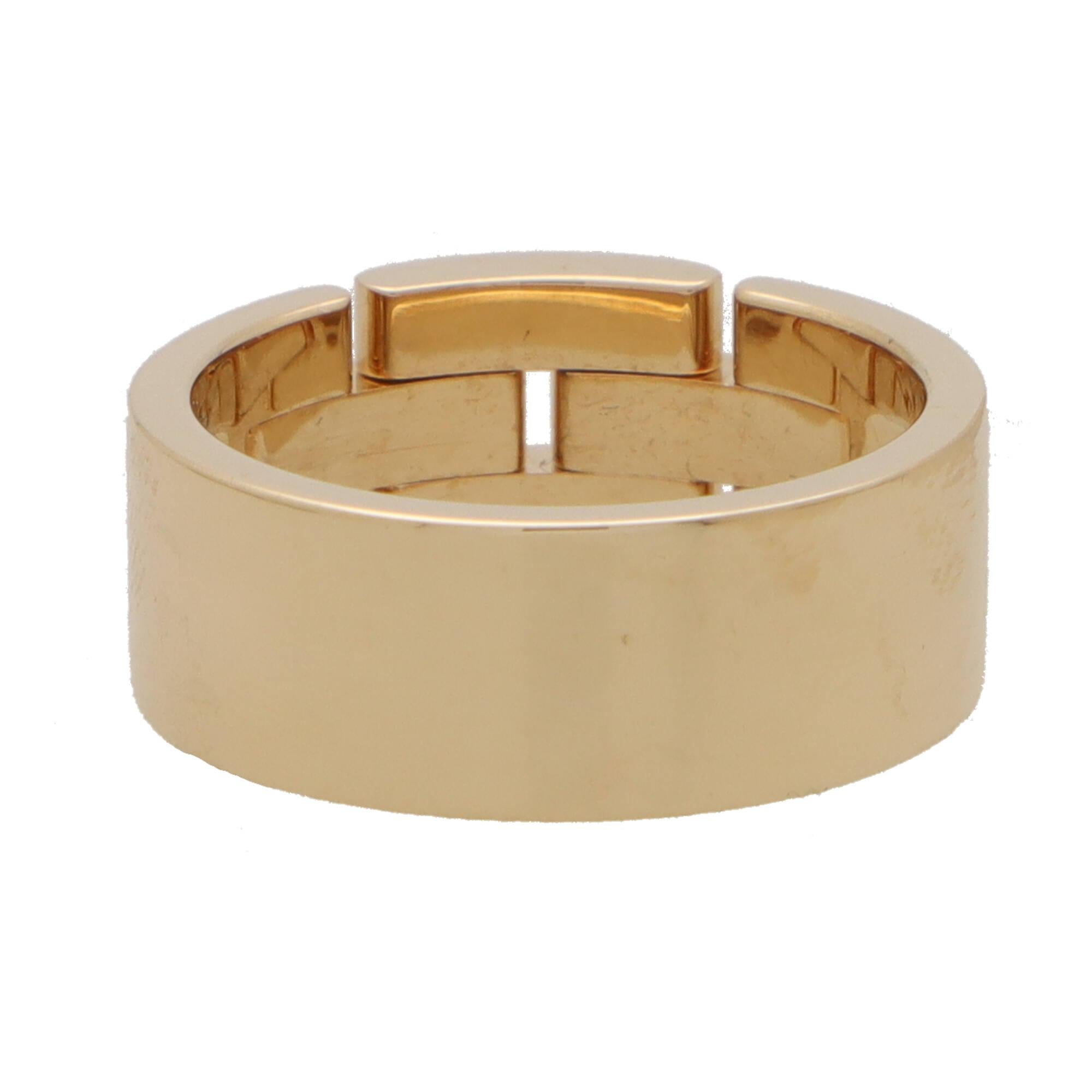 Vintage Cartier Maillion Diamond Ring in 18k Yellow Gold 1