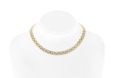 Vintage Cartier Maillon Panthere Necklace with Diamonds