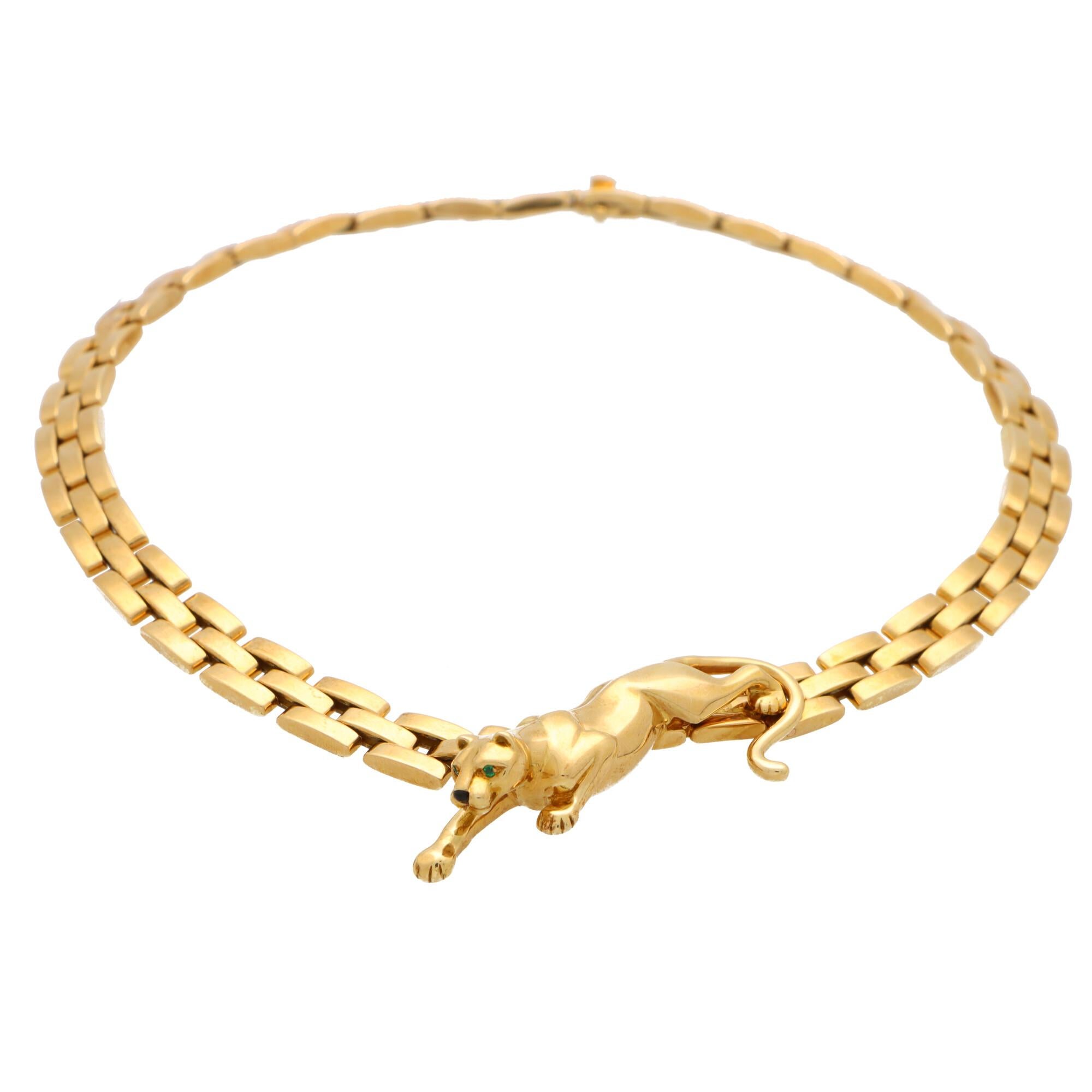 panther necklace gold