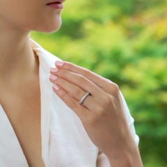 Vintage Cartier Mimi Full Eternity Ring Set in Platinum