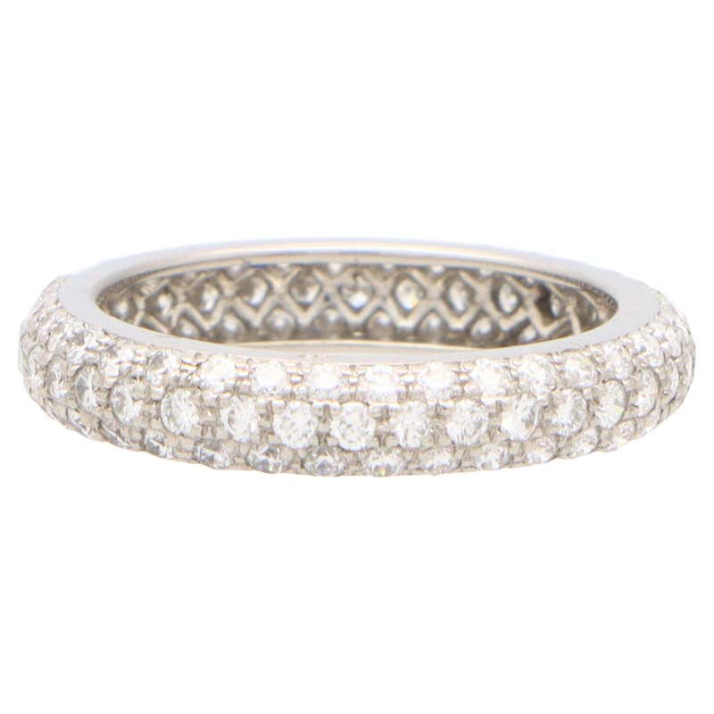Vintage Cartier Platinum Diamond Full Eternity Ring, Circa 1950 For ...