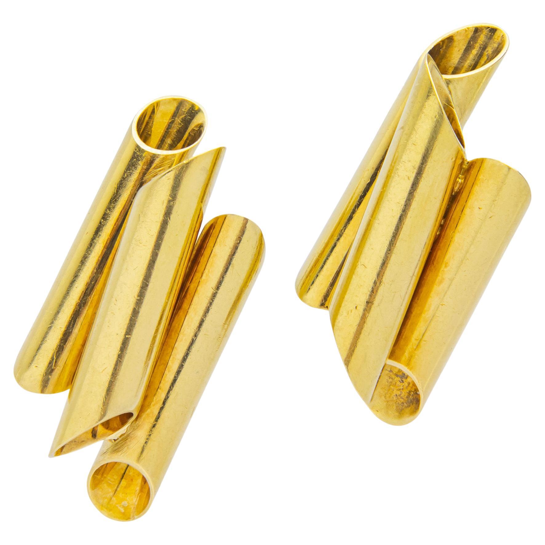 Modernista Fermagli per orecchie modernisti Cartier d'epoca in vendita