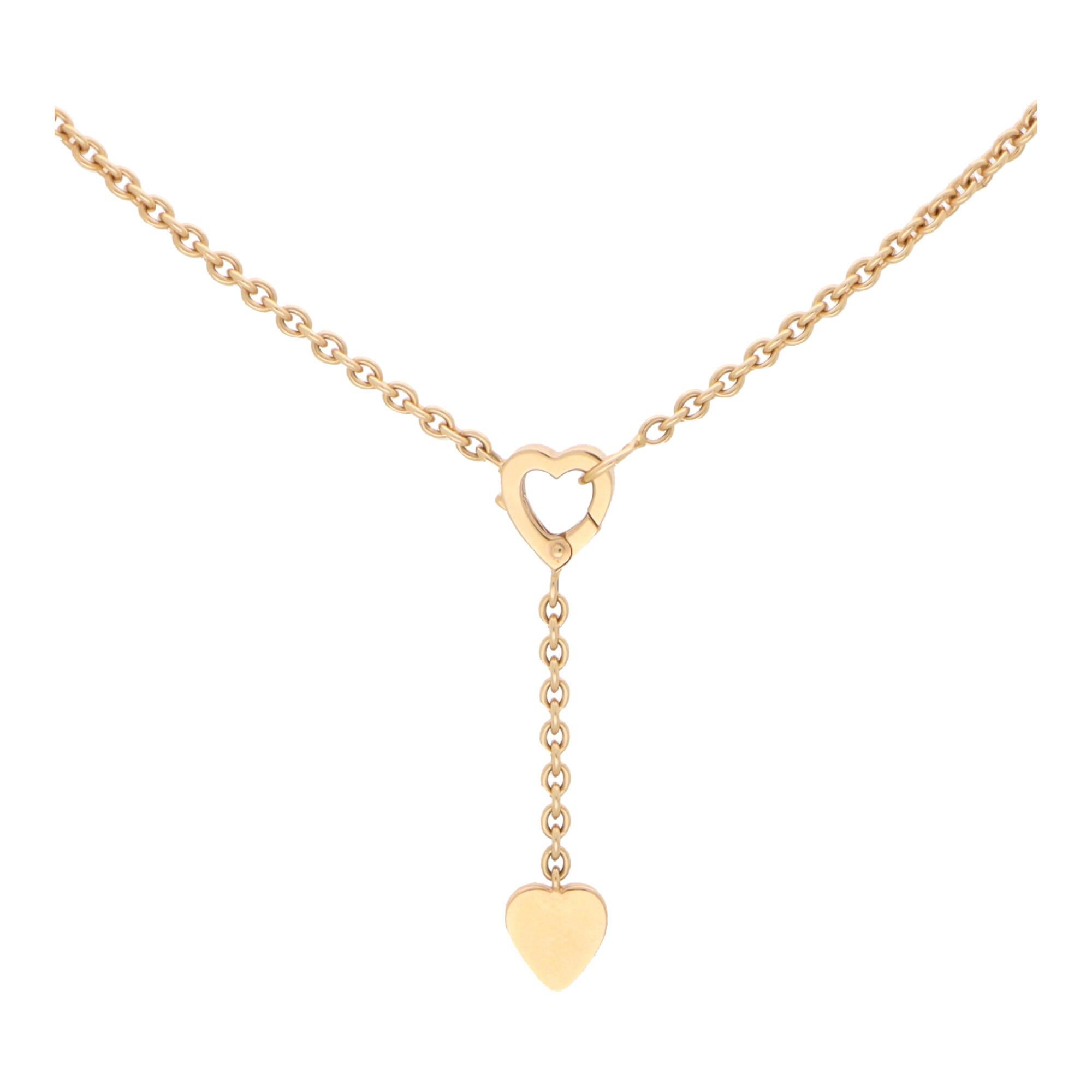  Vintage Cartier Mon Amour Necklace in 18k Rose Gold In Excellent Condition In London, GB