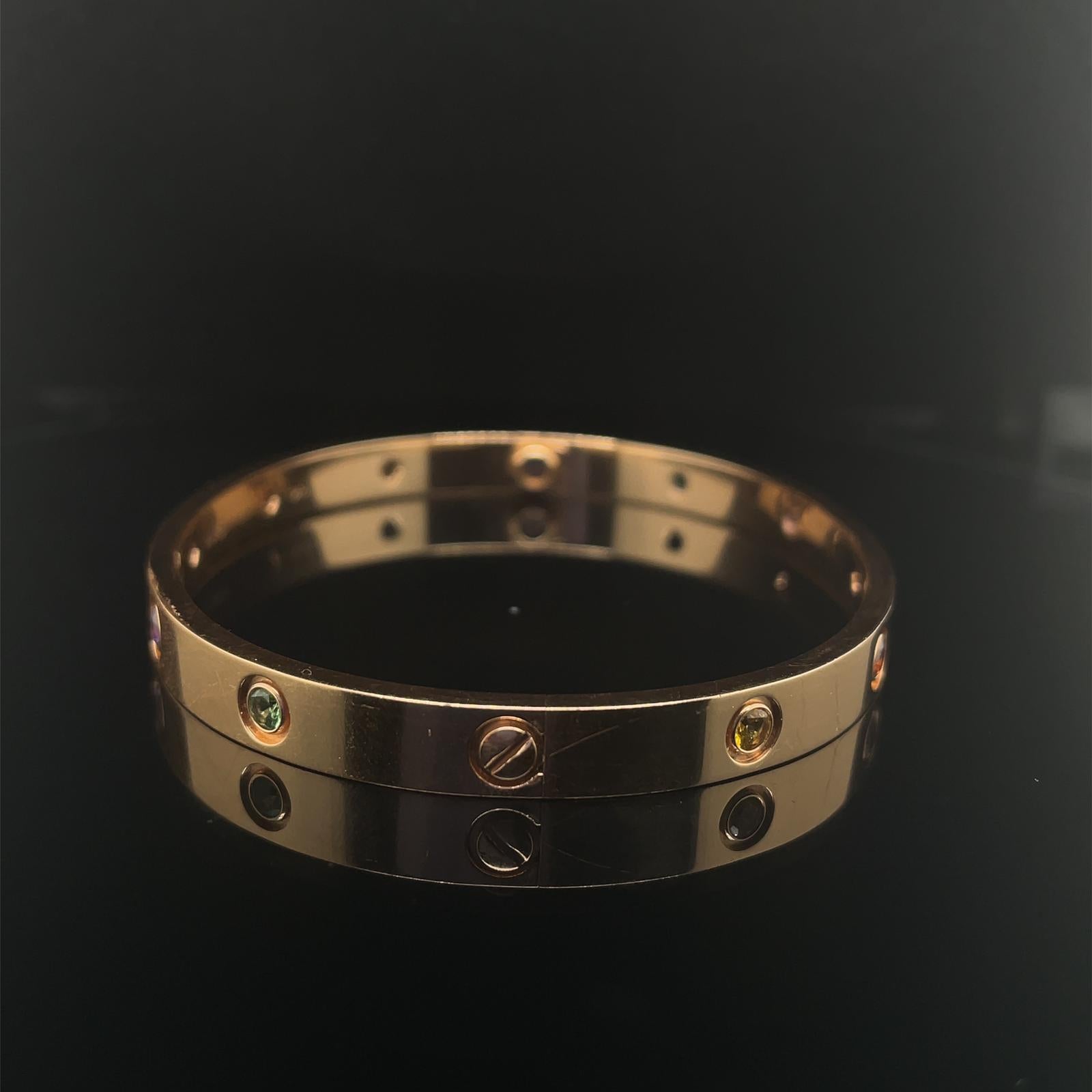 cartier love sapphire bracelet