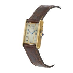 Must de Cartier d'epoca Tank Vermeil - Quadrante beige