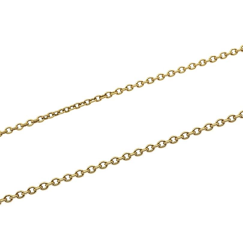 Vintage Cartier Necklace 14k Gold Tennis Racket Pendant 1
