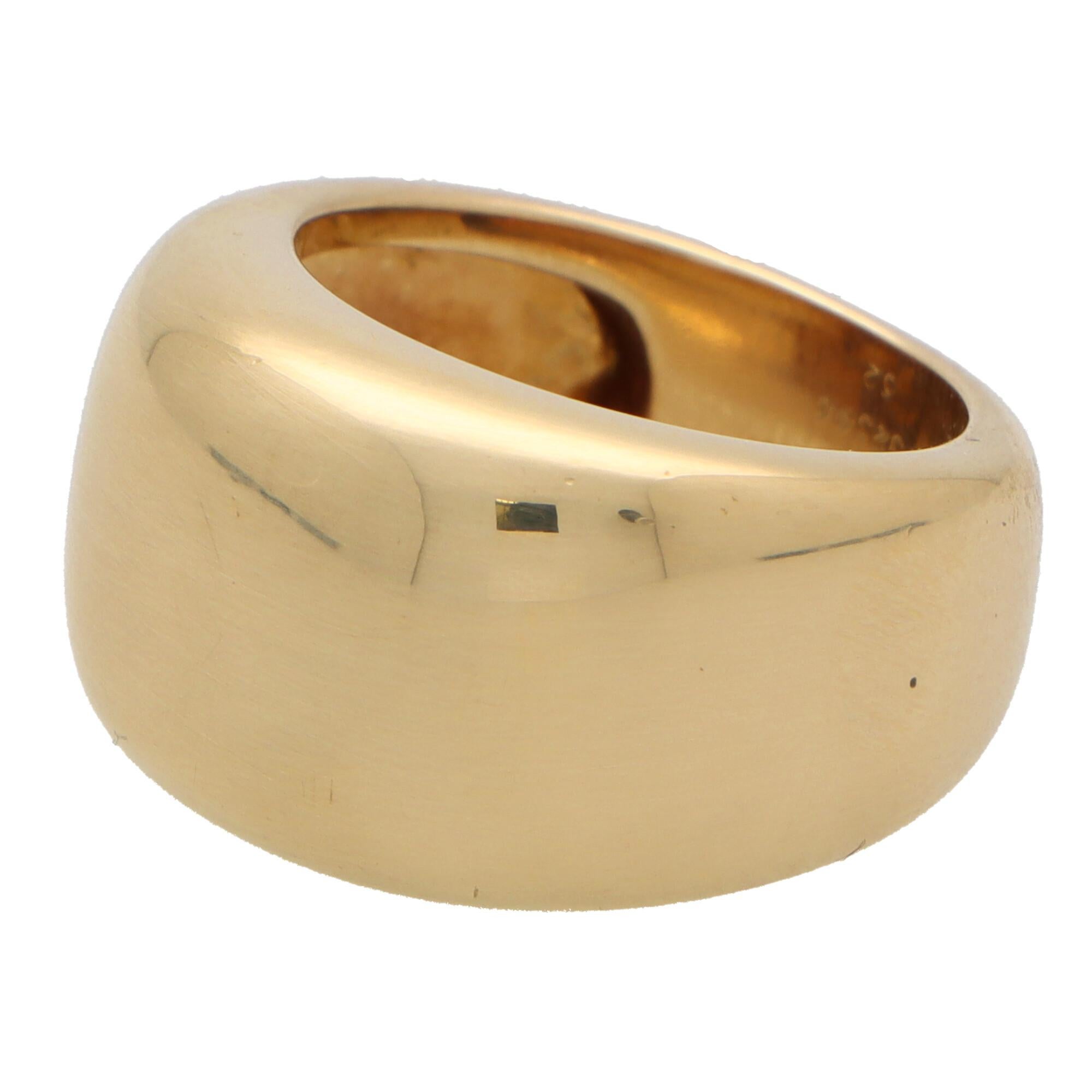 Retro Vintage Cartier New Wave Ring in 18k Yellow Gold