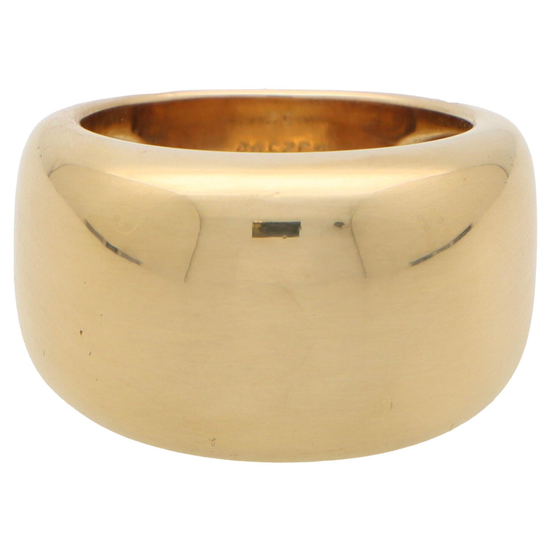 Vintage Cartier New Wave Ring in 18k Yellow Gold