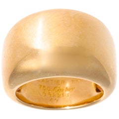 Vintage Cartier Nouvelle Vague 18 Karat Gold Ring