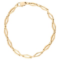 Cartier Bracelet à maillons ouverts vintage en or jaune 18 carats