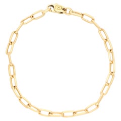 Vintage Cartier Open Link Chain Bracelet Set in 18k Yellow Gold