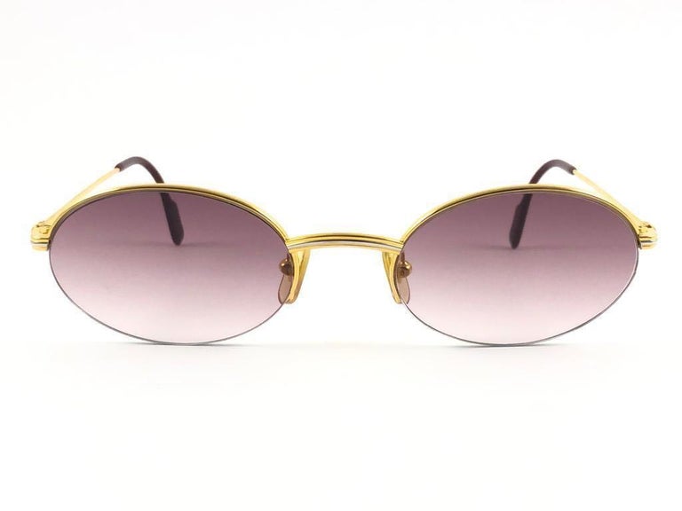 Lunettes De Soleil Vintage COERSTGES 5286 - Monture Marron Ovale Acétate - Neuf