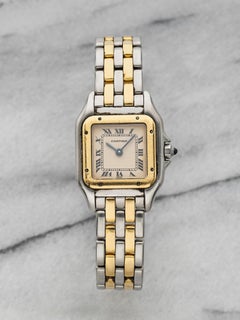 Vintage Cartier Panthère 183949 Two-Tone Medium Quartz Cream Roman Dial