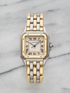 Vintage Cartier Panthère 183949 Two-Tone Medium Quartz Cream Roman Dial