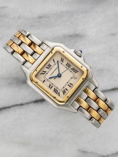 Vintage Cartier Panthère 183949 Two-Tone Quartz Cream Roman Dial 27mm