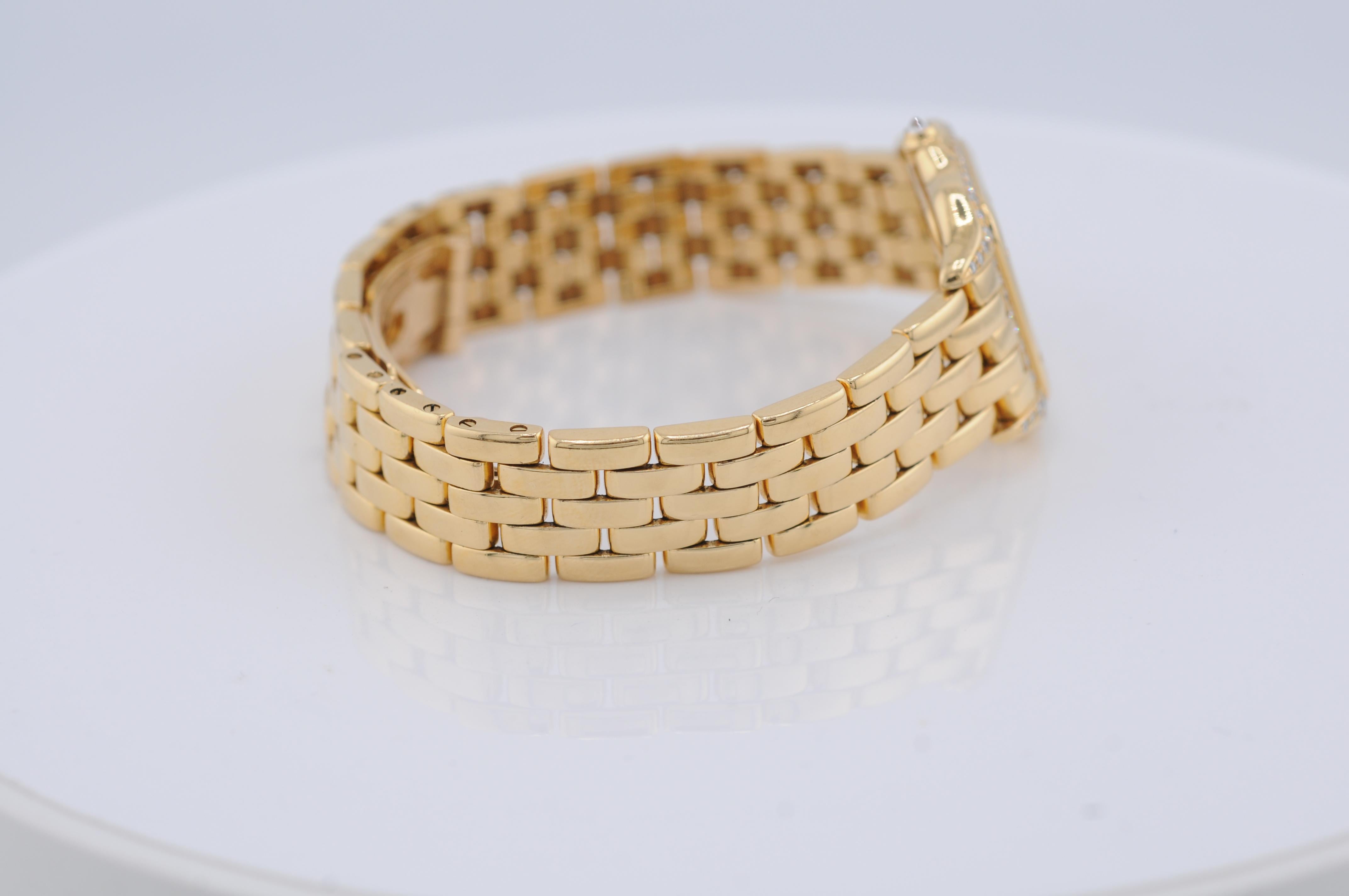 Vintage Cartier Panthère 22mm Oro Amarillo  Diamantes en venta 6