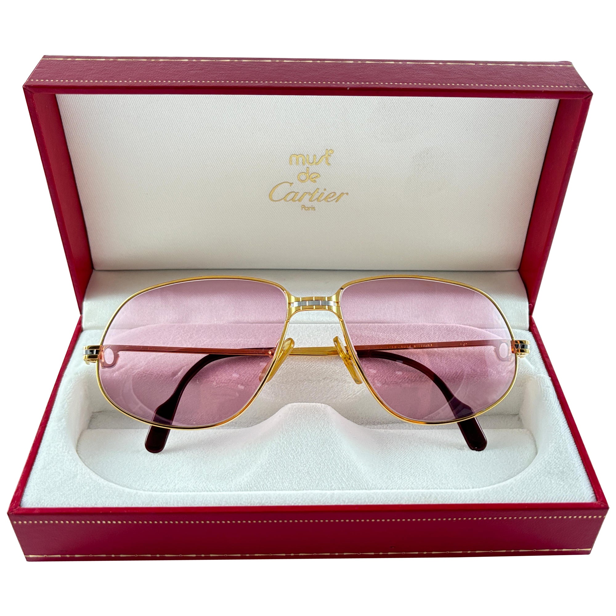 Lunette cartier verre rose hot sale