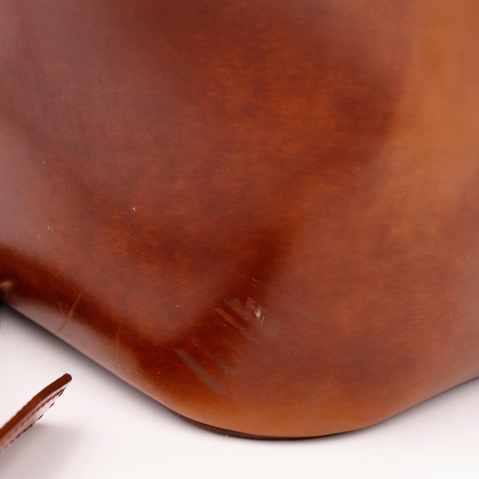 Vintage Cartier Panthere Brown Leather Backpack Shoulder Bag 10