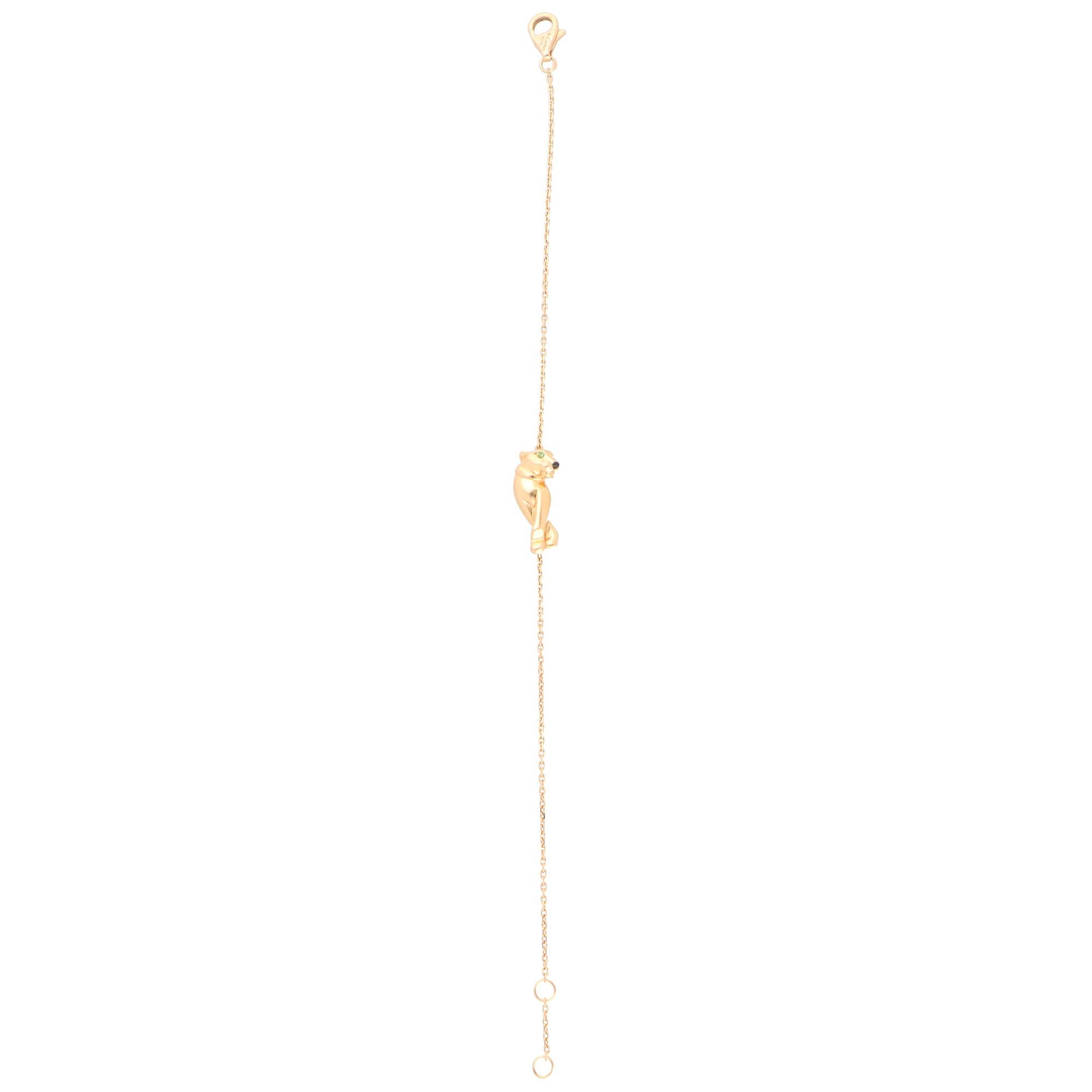 Modern Vintage Cartier Panthère de Cartier Chain Bracelet in Rose Gold
