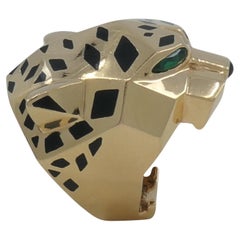 Used Cartier Panthère de Cartier Ring Tsavorite Onyx