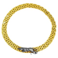 Collana Cartier Panthere d'epoca in oro 18k Estate Jewelry