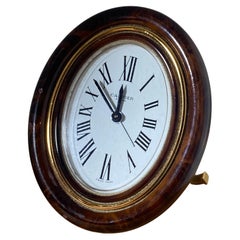 Vintage Cartier Paris Baignoire Enamel Alarm Desk Clock, Manual 8-Day Movement.