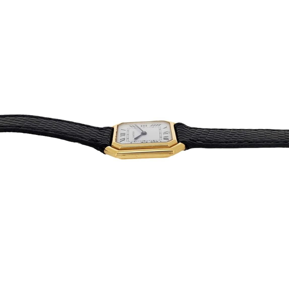 Vintage Cartier Paris Ceinture Medium Size Unisex Watch, Circa 1973-1979 For Sale 7