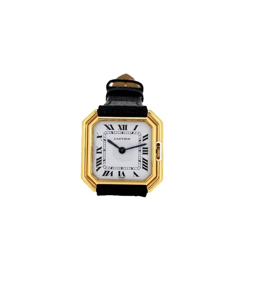 Vintage Cartier Paris Ceinture Medium Size Unisex Watch, Circa 1973-1979 For Sale 10