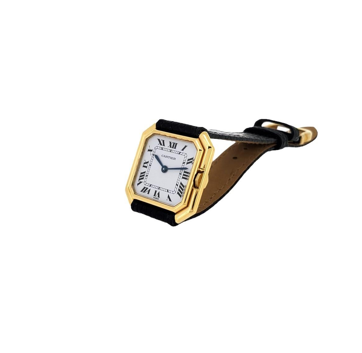 Vintage Cartier Paris Ceinture Medium Size Unisex Watch, Circa 1973-1979 For Sale 12