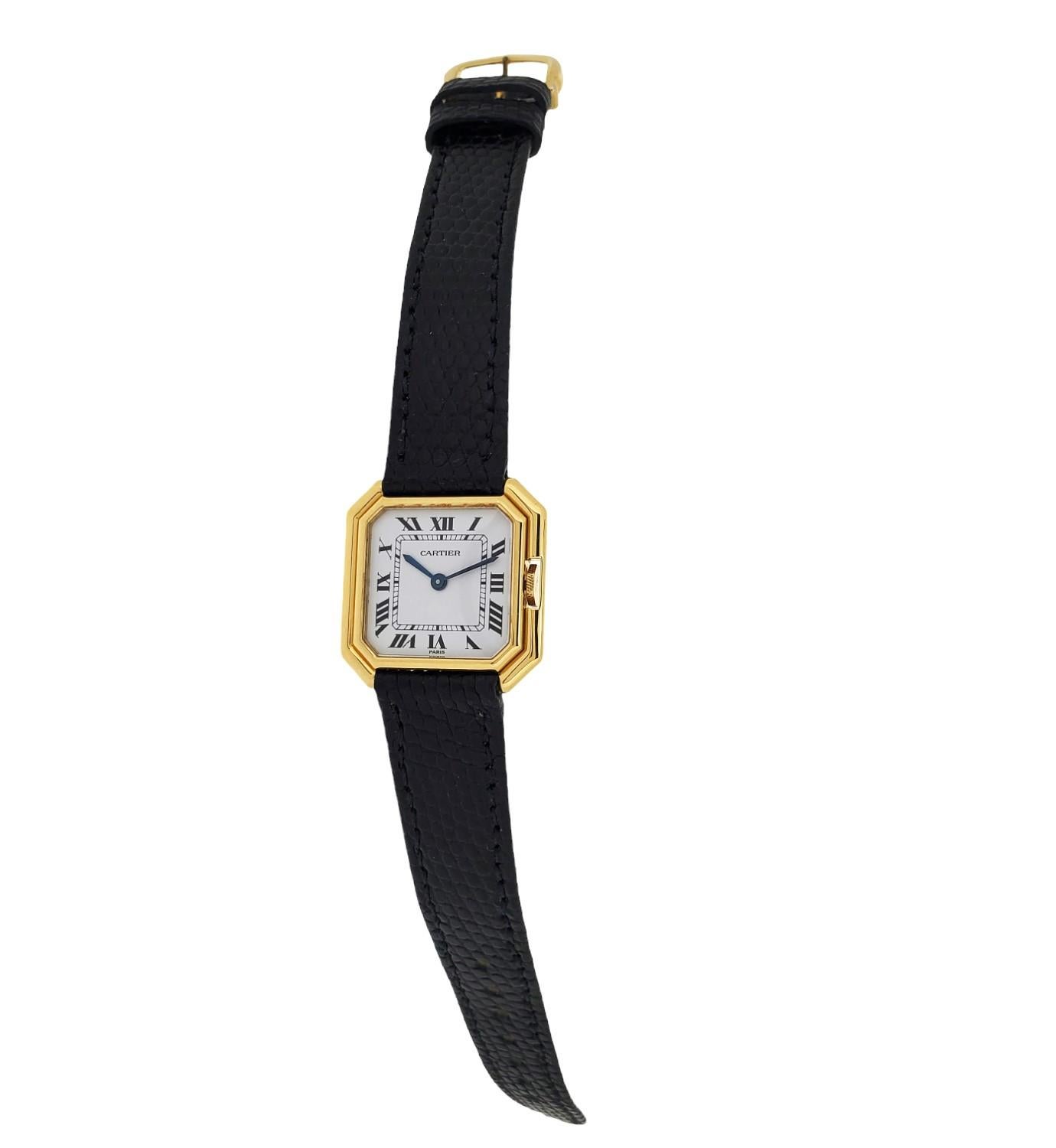 Vintage Cartier Paris Ceinture Medium Size Unisex Watch, Circa 1973-1979 For Sale 11