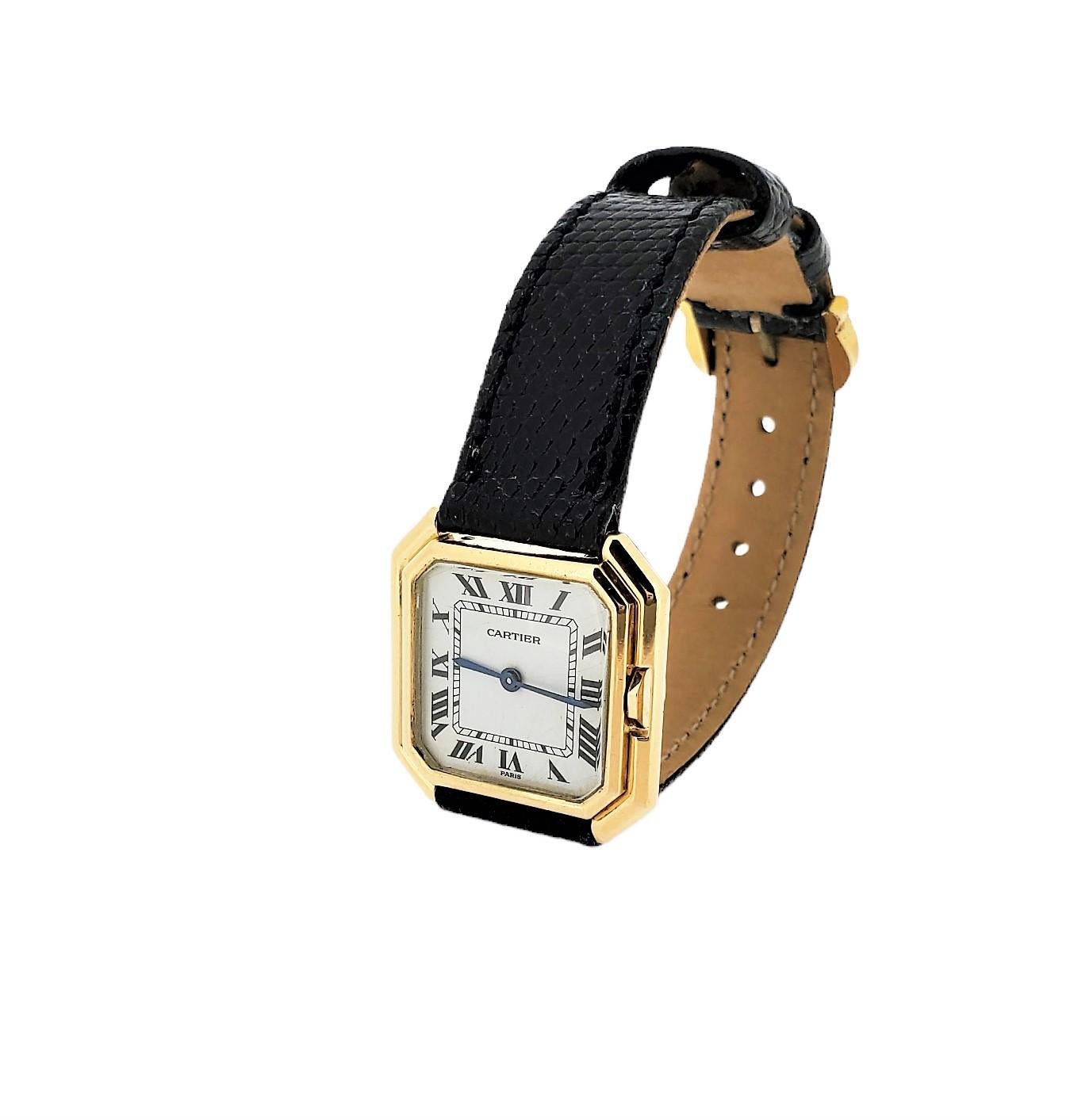 Vintage Cartier Paris Ceinture Medium Size Unisex Watch, Circa 1973-1979 For Sale 1