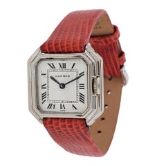 Vintage Cartier Paris Centure PM White Gold, Small Size Watch, circa 1975-1980