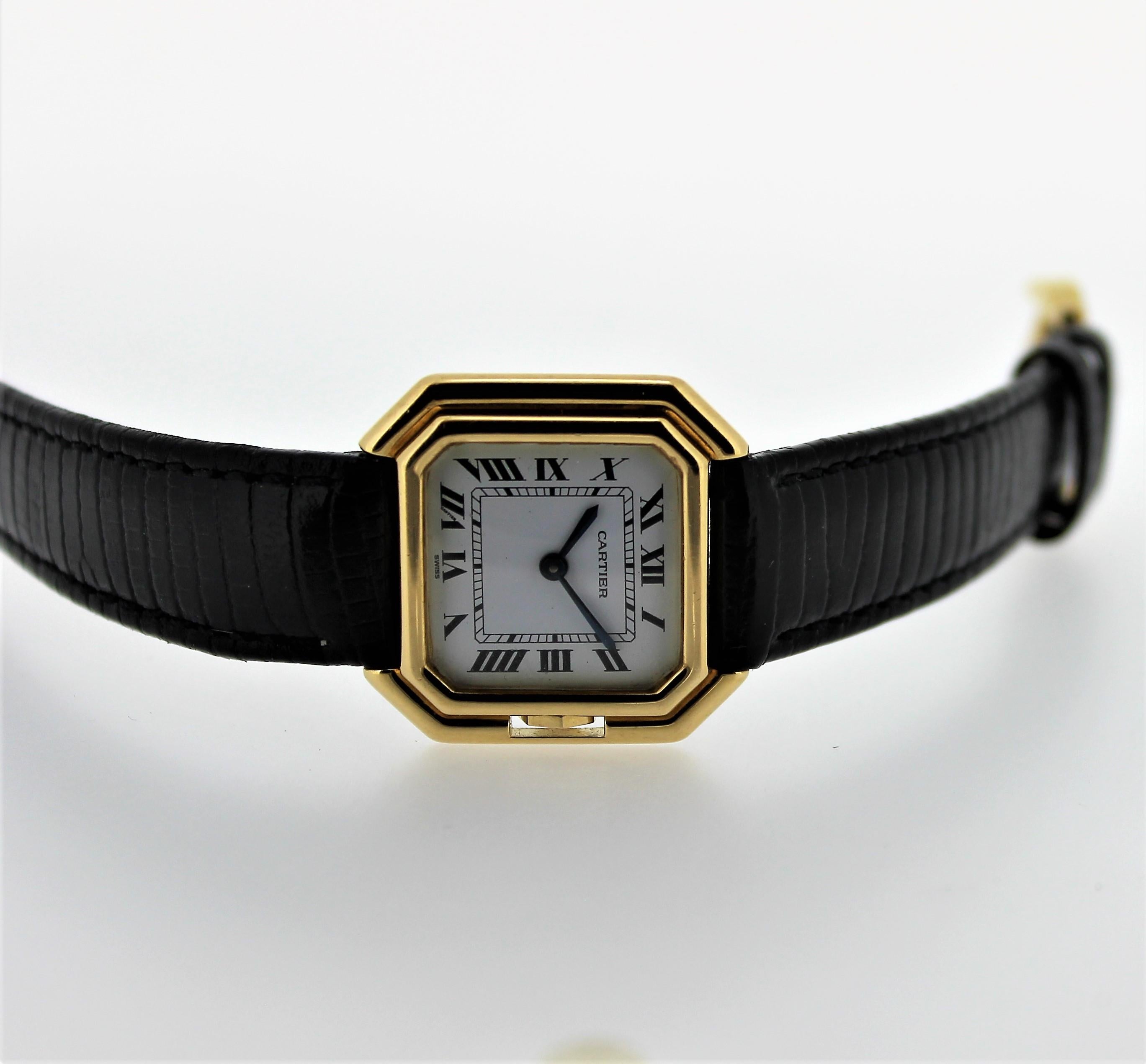 Vintage Cartier Paris Centure Medium Watch In Excellent Condition In Santa Monica, CA