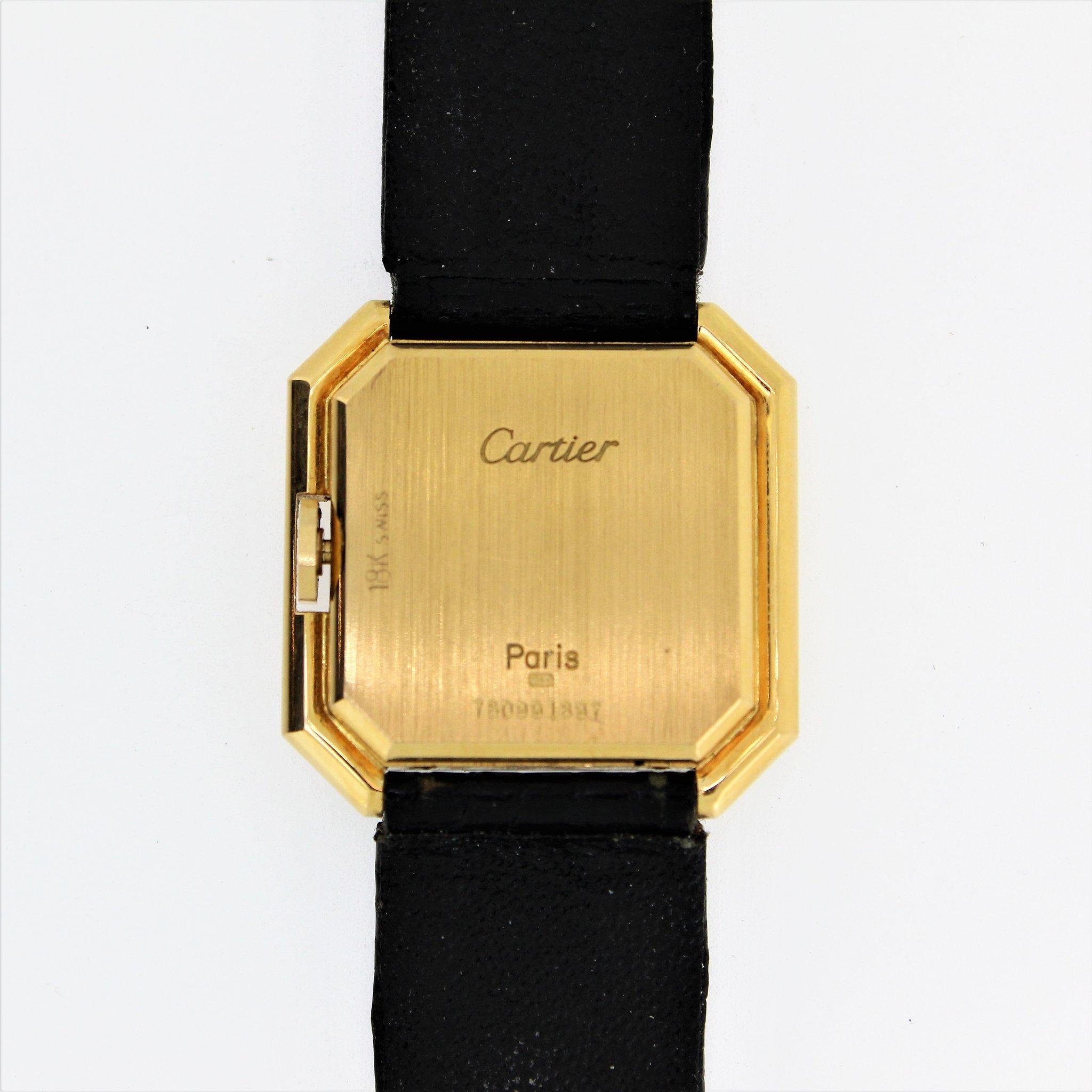 Women's or Men's Vintage Cartier Paris Centure Medium Watch