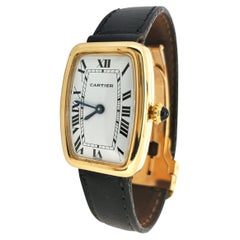 Retro Cartier Paris Faberge' Tonneau Watch, Medium Size, circa 1978-1982