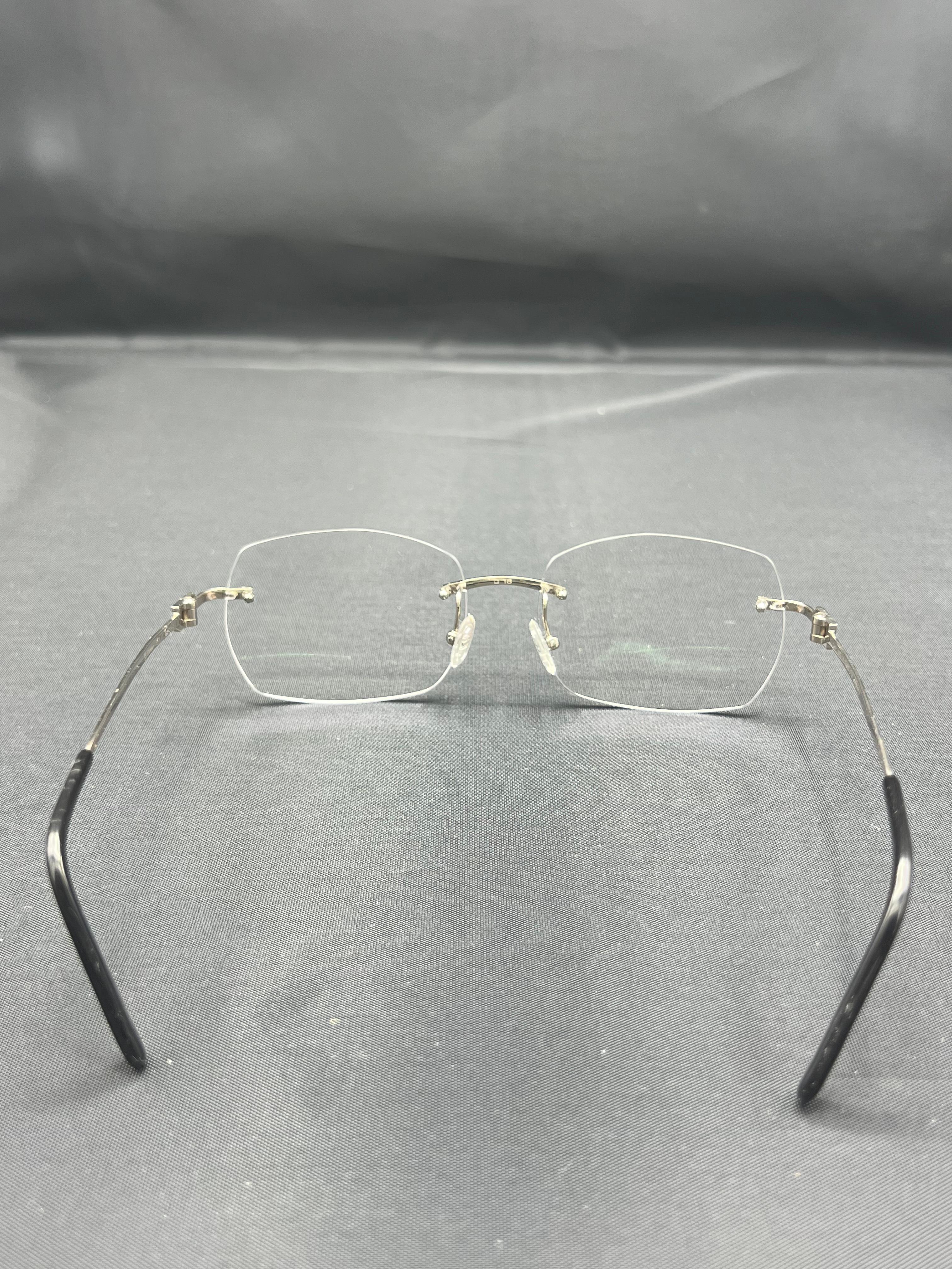 Vintage Cartier Paris Gold Glasses w/ Case In Excellent Condition In Beverly Hills, CA