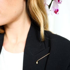 Vintage Cartier Paris Gold Golf Club Tie Clip, Circa 1940