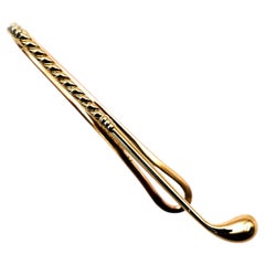 Vintage Cartier Paris Gold Golf Club Tie Clip, Circa 1940