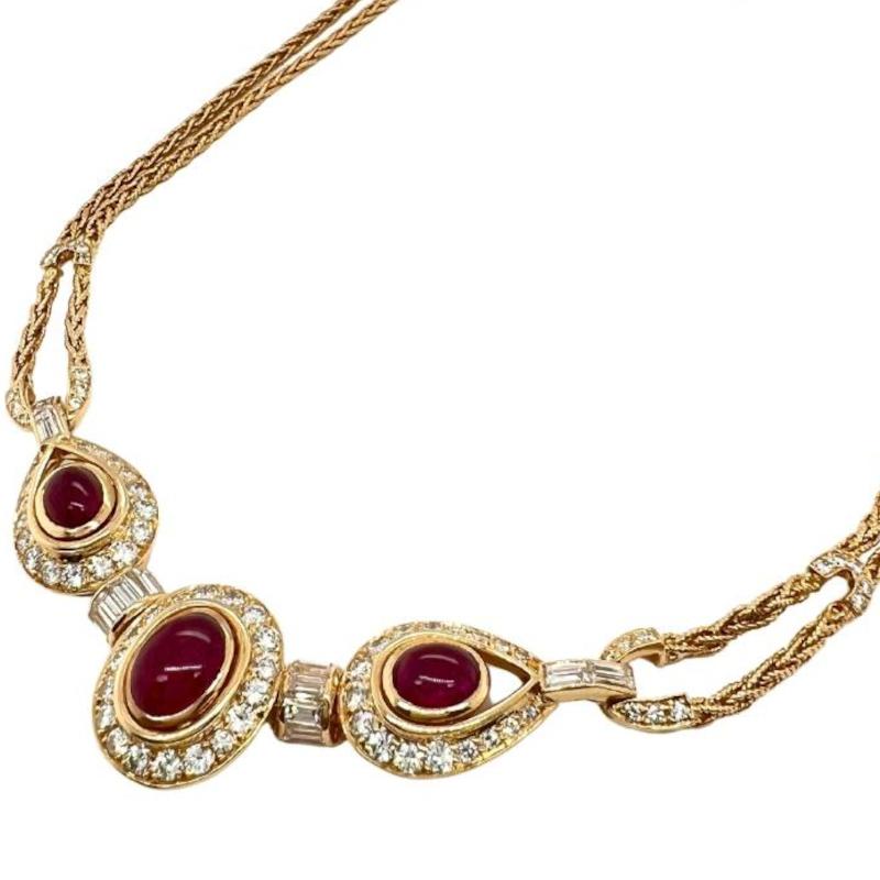 vintage ruby necklace