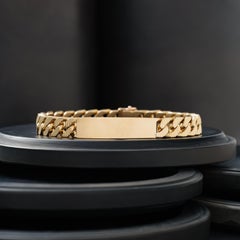 Vintage Cartier Paris x Georges Lenfant 18 Karat ID Chain Bracelet