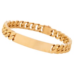 Vintage Cartier Paris x Georges Lenfant 18 Karat ID Kettenarmband