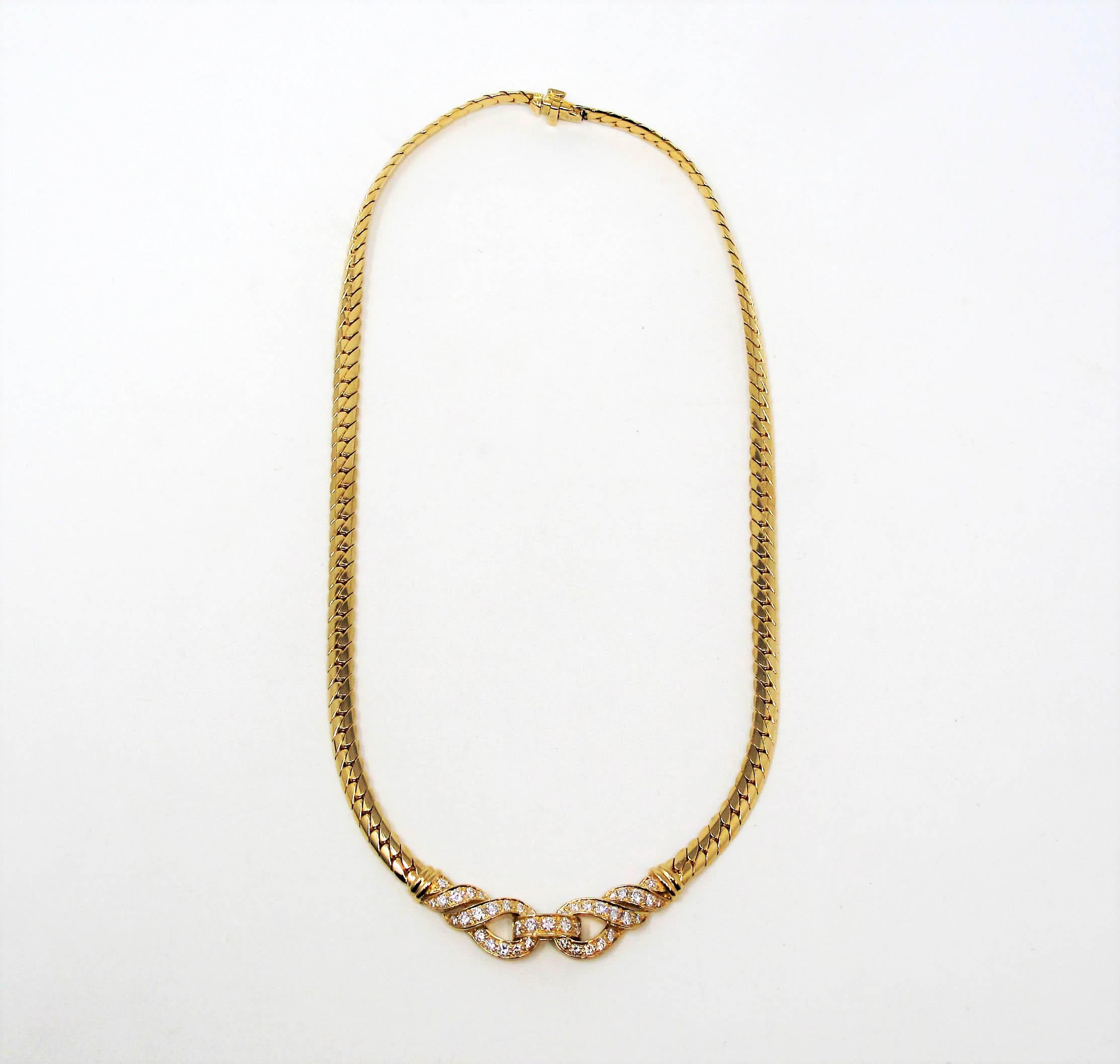 vintage gold collar necklace