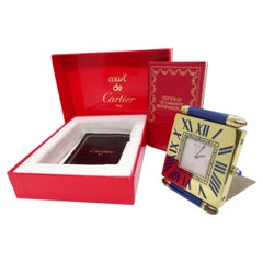Vintage Cartier pendulette gold-plated alarm clock