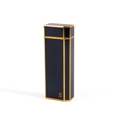 Vintage CARTIER Pentagon Lighter Blue Lacquered 1970s
