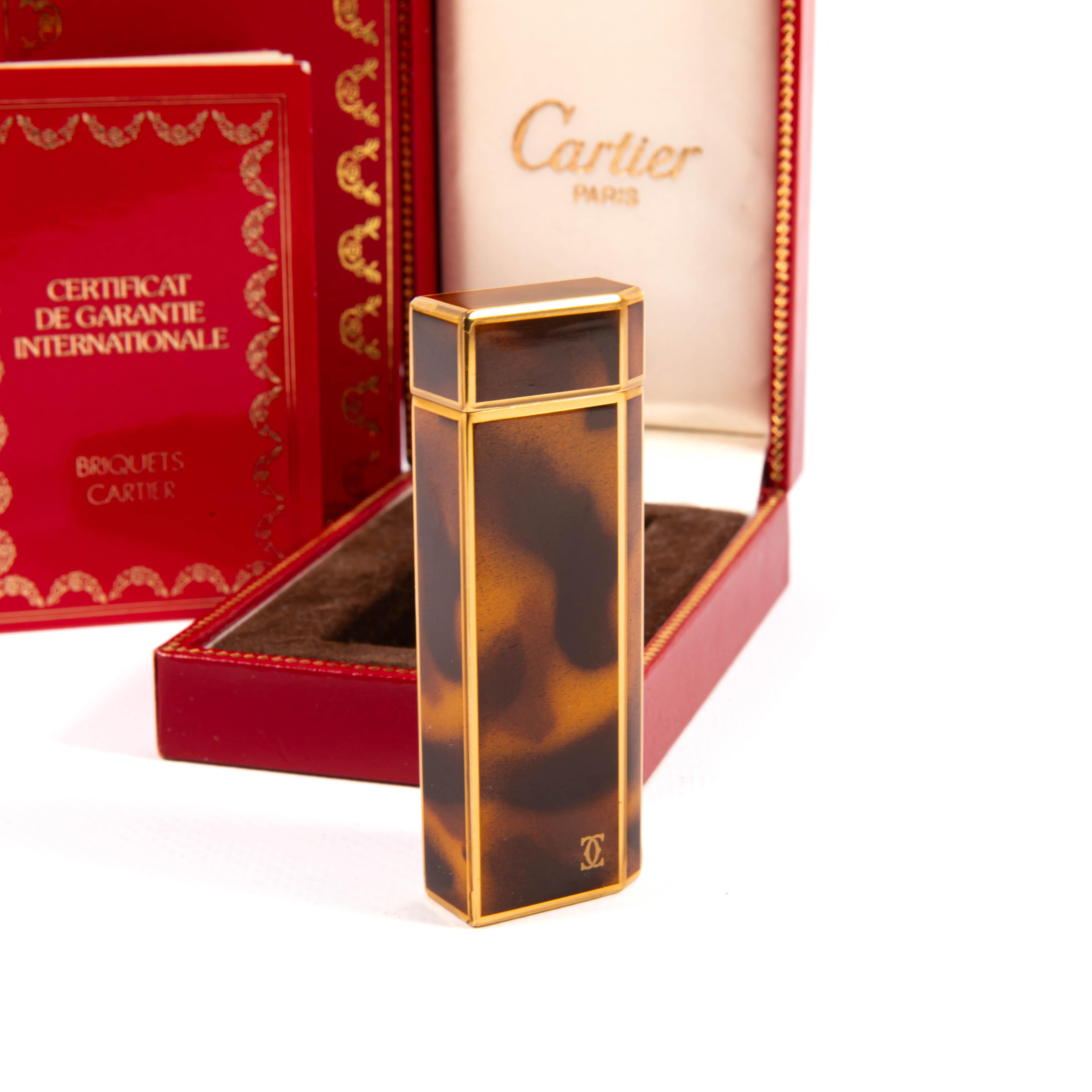 Vintage CARTIER Pentagon-Leuchte Laque de Chine, Vintage, in Karton, 1980er Jahre 2