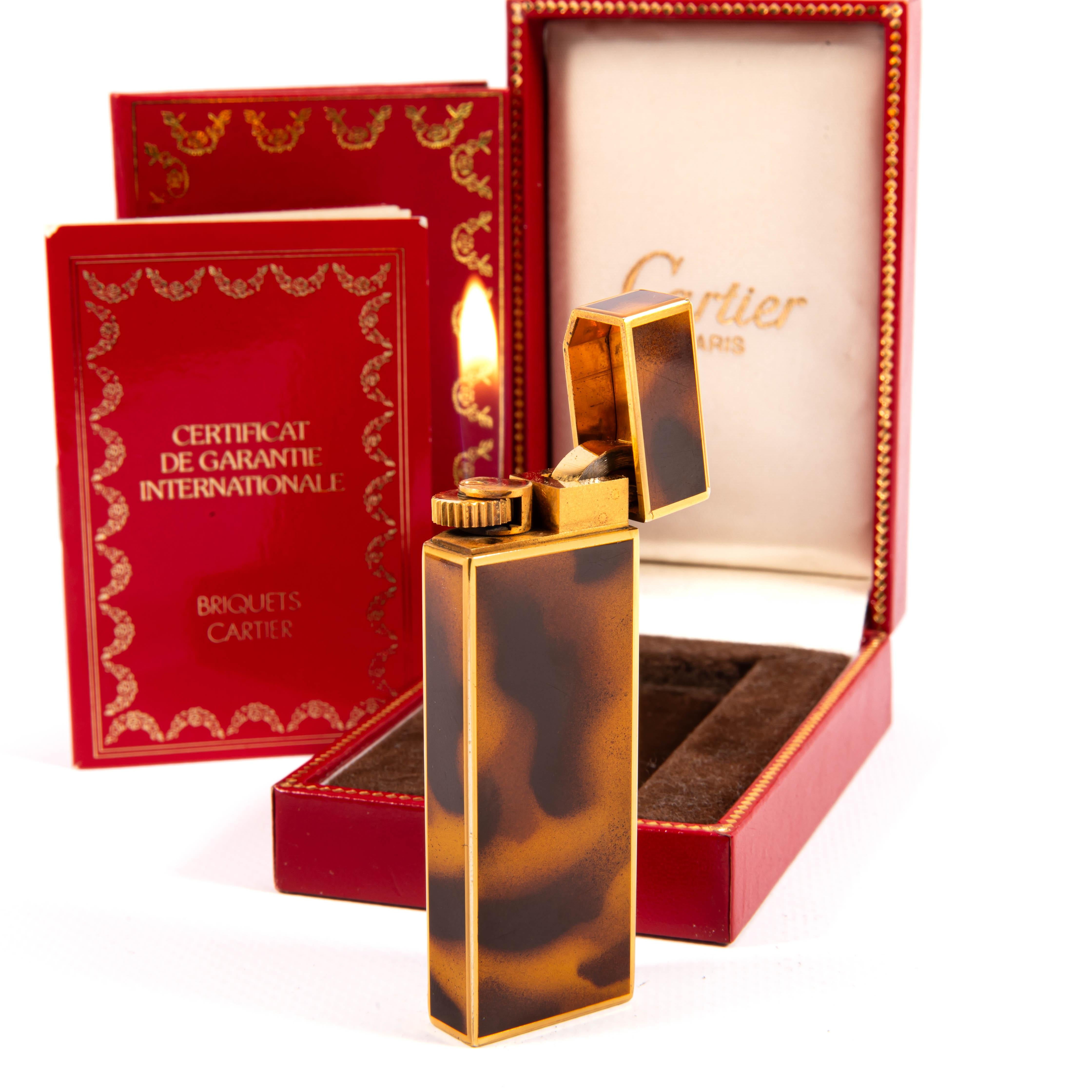 Vintage CARTIER Pentagon-Leuchte Laque de Chine, Vintage, in Karton, 1980er Jahre 4